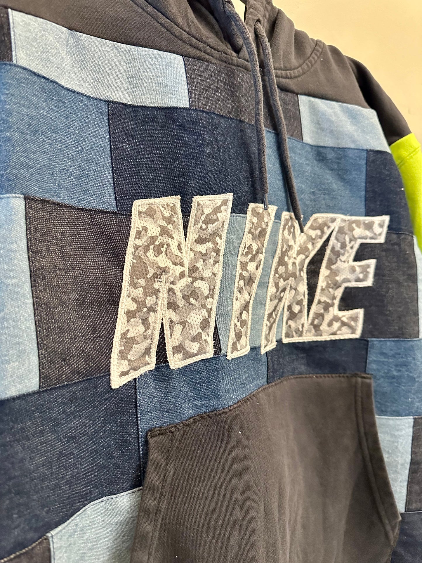 Nike Neon Denim Hoodie